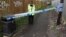 U.K. -- A police officer stands behind cordon tape in an alleyway which has been blocked off near the home of former Russian intelligence officer Sergei Skripal in Salisbury, Britain, March 28, 2018