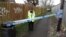 U.K. -- A police officer stands behind cordon tape in an alleyway which has been blocked off near the home of former Russian intelligence officer Sergei Skripal in Salisbury, Britain, March 28, 2018
