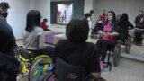 kyrgyzstan -- dancing school for handicapped in Bishkek