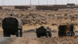 SYRIA -- Russian trucks seen on the road heading to Deir al-Zor in Kabakeb near Deir al-Zor, September 21, 2017