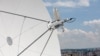 Czech Republic -- RFE/RL Radio Free Europe / Radio Liberty Headquaters, satellites on the roof, Prague, July15, 2014