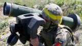 UKRAINE – A soldier holds a Javelin missile system during a military exercise in the training centre of Ukrainian Ground Forces near Rivne, May 26, 2021