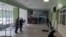 RUSSIA -- Investigator work in a hall of the Perm State University where an unidentified man has opened fire, in Perm September 20, 2021