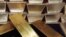Russia -- Gold bullions (in pic) in the depository of a Moscow Bank. 15Jan2004