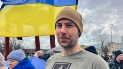 Йона Нейдхарт. Манифестация солидарности с Украиной в Женеве 17 февраля 2026 года. Фото Инны Коровицкой