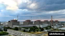 Вид на Запорожскую АЭС. 2019 год