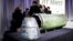 NETHERLANDS – A part of the BUK-TELAR rocket that was fired on the MH17 flight is displayed on a table during the persconference of the Joint Investigation Team (JIT), in Bunnik on May 24, 2018