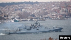 "Адмирал Григорович" в Босфоре, 2020 год. Murad Sezer / Reuters