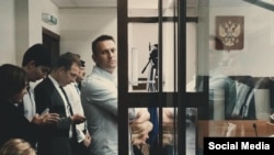 Алексей Навальный в Люблинском суде в ожидании приговора