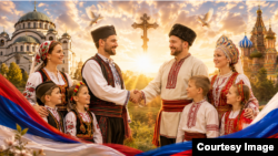 "Партия русско-сербского единства", картинка с официальной страницы организации в фейсбуке https://www.facebook.com/ruskosrpskojedinstvo 