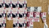 Georgia -- Elections posters in Tbilisi