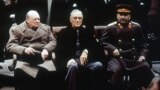 Сталин, Черчилль и Рузвельт на Ялтинской конференции 