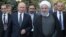 ARMENIA -- Russian President Vladimir Putin and Iranian President Hassan Rouhani arrive for a meeting on the sidelines of a session of the Supreme Eurasian Economic Council In Yerevan, Armenia October 1, 2019.
