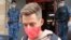 RUSSIA -- Blogger and journalist Yury Dud accused of drug propaganda leaves Zyuzinsky District Court after a hearing, in Moscow, July 23, 2021