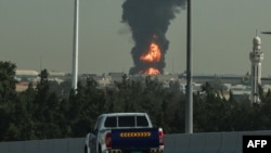 Пожар у аэропорта Дубая, 16 марта 2026 года