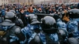 Акция в поддержку Алексея Навального. Москва, Россия, 31 января 2021 года
