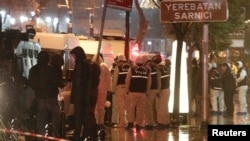 Полиция на месте теракта в Стамбуле 6 января