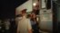 RUSSIA – MOSCOW, JULY 18, 2018: Aslan Yandiyev (R), a member of Shamil Basayev's gang, accused of being involved in organizing and carrying out terrorist attacks using home-made explosives in the city of Vladikavkaz in 2006, at the airport after being ext