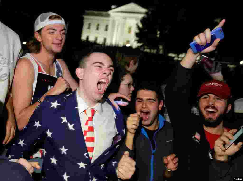 На фото &ndash; республиканцы Вашингтона празднуют победу своего кандидата