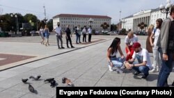 "Кормление голубей" в Калининграде 8 августа