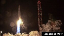 Старт ракеты "Зенит" с космодрома Байконур со спутником "Ангосат-1", фото: Роскосмос