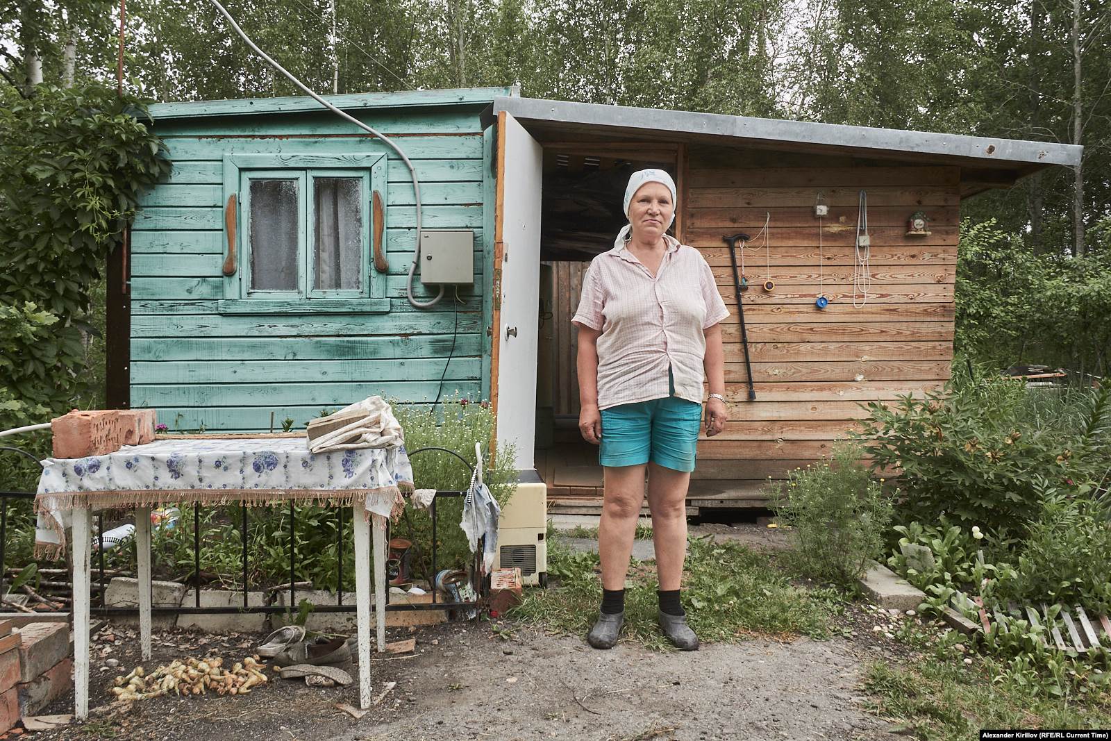 Галина Ипатова на своем дачном участке в «Заречном»