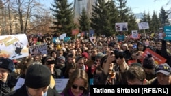 Митинг в Новосибирске