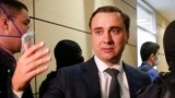 RUSSIA -- Russian opposition leader Ivan Zhdanov speaks to the media as police raids the offices of Aleksei Navalny's Foundation for Fighting Corruption in Moscow, July 17, 2020
