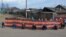 Russia -- 6 meter long St George ribbon in Chunoyar village / Село Чунояр, 6-метровая георгиевская лента