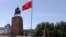 Kyrgyzstan. Bishkek. Weather. Day of the city. children. a monument to Manas. April 29, 2018