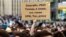 RUSSIA -- A person holds a sign reading "Thanks, RKN (Roskomnadzor, Russian Federal Service for Supervision of Communication)! Now I know what VPN, Tor, proxy is" during a rally for 'free Internet' and in support of the Telegram Messenger in Moscow, April