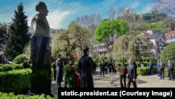 Ильхам Алиев во время визита в Грузию, 6 апреля 2026 года 