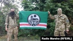 Чеченский батальон имени Шейха Мансура (воюет на стороне ВСУ) в Широкино