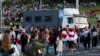 Belarus - Riot police crck down anti-Lukashenka protest after his inauguration, Minsk, 23sep2020