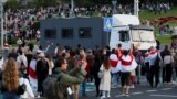 Belarus - Riot police crck down anti-Lukashenka protest after his inauguration, Minsk, 23sep2020