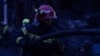 Ukraine -- Rescue workers at the site of Russian strike, Kyiv, 7Apr2025