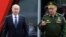Путин и министр обороны России Сергей Шойгу