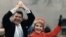 Рональд Рейган с женой Нэнси Рейган в 1981 году
