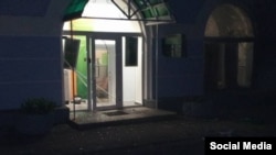 Взрыв в Киеве возле офиса Сбербанка на ул. Ахматовой