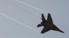 Russia -- Mikoyan MiG-29 fighter jet flights during a joint CIS air defense exercise at Ashuluk military range near the Caspian Sea, 12Sep2011