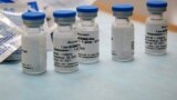 RUSSIA -- Bottles with Russia's "Sputnik-V" vaccine against the coronavirus disease (COVID-19) are seen before inoculation at a clinic in Tver, Russia October 12, 2020. 