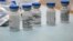 RUSSIA -- Bottles with Russia's "Sputnik-V" vaccine against the coronavirus disease (COVID-19) are seen before inoculation at a clinic in Tver, Russia October 12, 2020. 