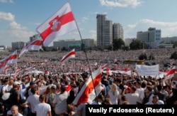 Протесты против официальных результатов выборов президента Беларуси. Минск, 16 августа 2020 года