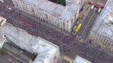 "Бессмертный полк" в Москве: видео с дрона