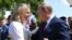 AUSTRIA -- Austrian Foreign Minister Karin Kneissl dances with Russian President Vladimir Putin at her wedding in Gamlitz, August 18, 2018
