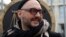RUSSIA -- Russian theater and film director Kirill Serebrennikov speaks to the media after a court hearing in Moscow, April 8, 2019