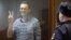  Opposition leader Aleksei Navalny attends the February 20, 2021 Moscow City Court hearing on an appeal of his prison sentence for a 2014 fraud case.
