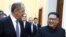 NORTH KOREA -- North Korean leader Kim Jong Un (R) and Russian Foreign Minister Sergei Lavrov walk during a meeting in Pyongyang, May 31, 2018