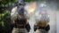 UKRAINE – Ukrainian special forces fire during their training outside in Kharkiv, June  6, 2014