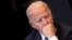 BELGIUM -- U.S. President Joe Biden listens during a plenary session at a NATO summit in Brussels, June 14, 2021